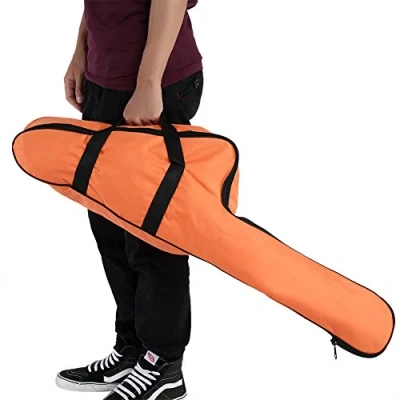 Image of Chainsaw Carry Bag, Portable Orange Oxford Carrying Bag Case Protective Storage Bags Holder.