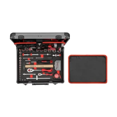 Image of GEDORE red Tool case, 138 pc. set, Complete, Tools for trades and DIY, in Aluminium R46007138