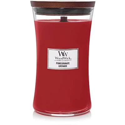 Image of WoodWick Scented Candle Large Pomegranate 18 cm / ø 10