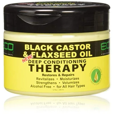 Image of Ecoco Black Castor and Flaxseed Oil Deep Conditioning Therapy