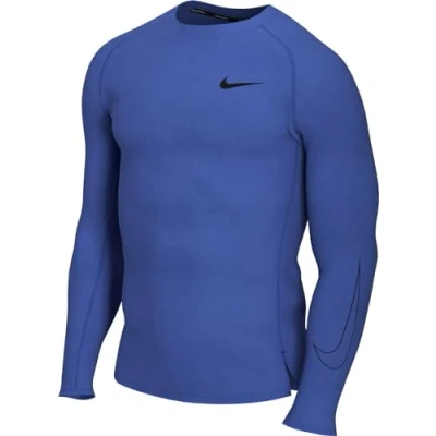 Image of NIKE DD1990 480 M NP DF TIGHT TOP LS Sweatshirt Men&#039;s Game Royal/Black/Black 2XL