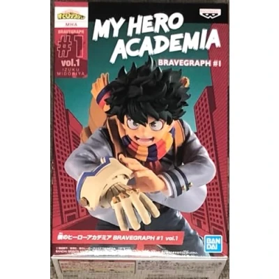 Image of Banpresto MY HERO ACADEMIA Izuku Midoriya Bravegraph Figurine 14cm