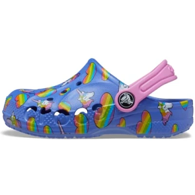 Image of Crocs Boy&#039;s Unisex Kids Baya Clog T, Lapis/Multi, 4 UK Child