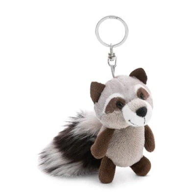 Image of NICI Cuddly toy raccoon Lenno 10cm wiggling GREEN