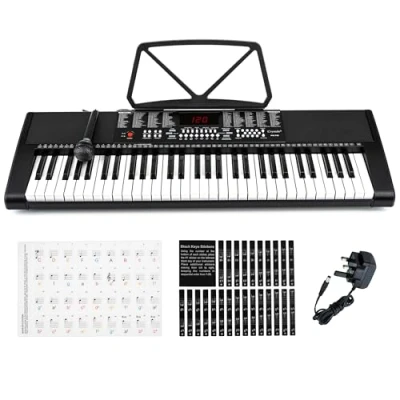 Image of 61 Key Electronic Keyboard Digital Piano Electric for Adults Music (Classic)