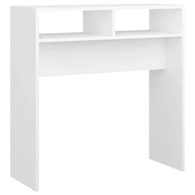 Image of vidaXL Console Table Home Decor Living Room Furniture Accessories Modern Accent Couch End Side Hall Desk Cabinet Chipboard White