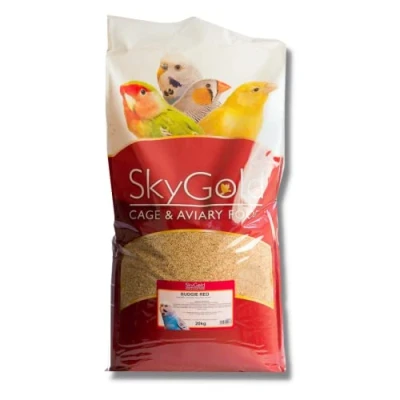 Image of SkyGold Budgie Red 20kg Seed Mix for Budgies, Balanced &amp; Healthy Cage Aviary Bird Food with White Millet
