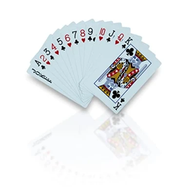 Image of Aidapt Jumbo Plastic Coated Playing Cards Full Set Deck of Fun Giant for All Ages Indoor &amp; Outdoor Family Garden BBQ Party Casino Poker Games, Ideal Elderly