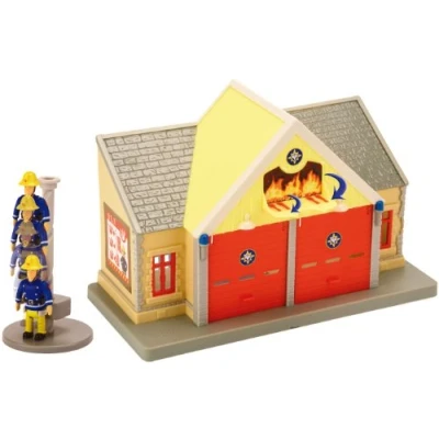 Image of Fireman Sam Fire Station with Elvis Character
