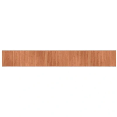 Image of vidaXL Rug Rectangular Brown 70x500 cm Bamboo