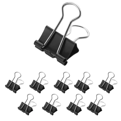 Image of Westcott E 10700 00 Foldback Clips 19 mm, Black mm