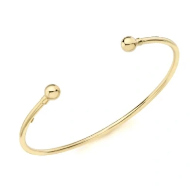 Image of Carissima Gold Women&#039;s 9 ct Yellow Torque Bangle