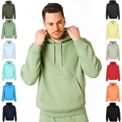 Image of RIPT RCSWT763 Men&#039;s Hooded Soft Touch Loungewear Hoodie Sweatshirt Top, Khaki, M
