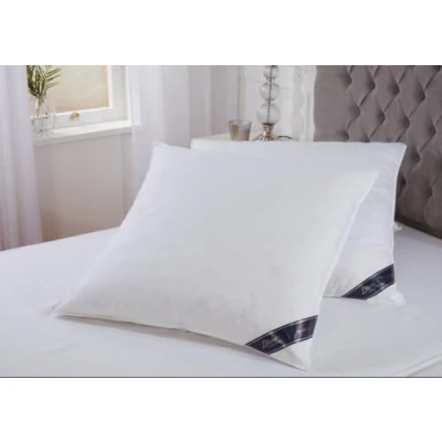 Image of Littens Luxury European Continental 65cm x Square White Goose Feather &amp; Down Pair Pillows 230TC 100% Cotton Casing, Proof (26&quot; 26&quot;)