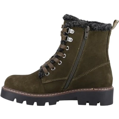 Image of Hush Puppies Women&#039;s Aurelia Ankle Boots, Khaki, 8 UK