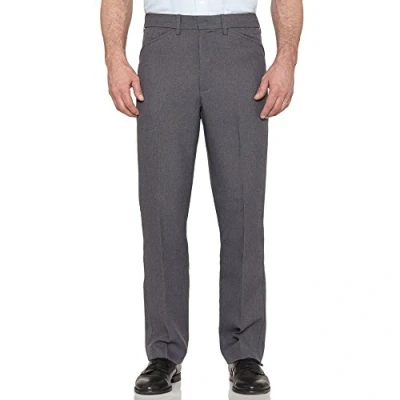 Image of Farah Classic Hopsack Frogmouth Pocket Straight Leg Trouser Grey W42 L31
