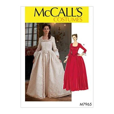 Image of McCall&#039;s McCalls M7965E5 Misses&#039; Costume, Paper, White, Various