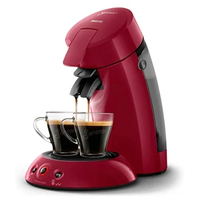 Image of Philips HD6554/91 Senseo Original Coffee Pod Machine Intense Red 0.75 Litre