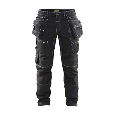 Image of Blaklader Ladies Service Short with Stretch Panels and Elasticated Waistband, Black, Size C154