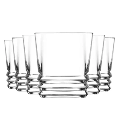 Image of LAV 12x Clear 315ml Elegan Whisky Glasses Glass Water Wine Whiskey Gin Juice Cocktail Drinking Glassware Cup Set