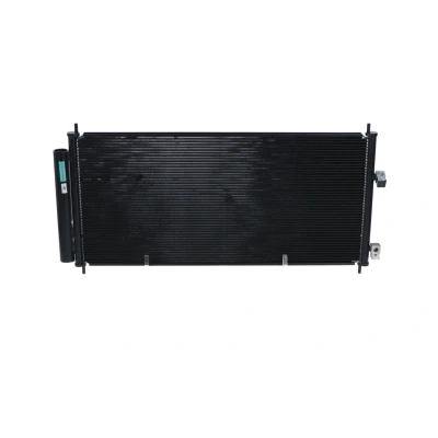 Image of 80110TF3E01 Condenser NRF 350340 with dryer, seal ring 15,5mm 10,1mm Aluminium 705mm HONDA: Jazz 3