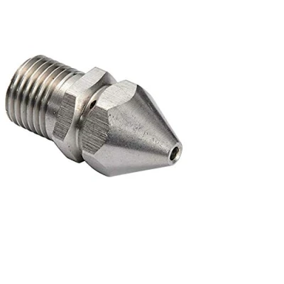 Image of TOOLSTAR Cleaning Nozzle, SS304 Pressure Sewer Nozzle Pipe Drain Jetter 1/4&quot; BSP Female Thread for Washer (Pack of 1)