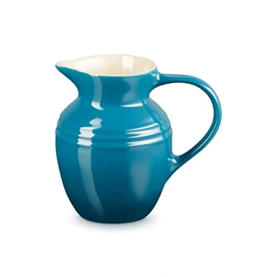 Image of Le Creuset Stoneware Breakfast Jug, 600 ml, 550 g, Deep Teal, 70903066420002