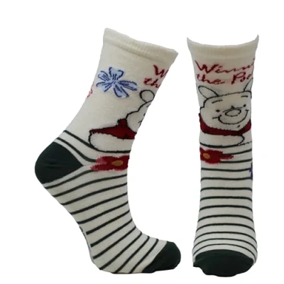 Image of Budget Gifts Winnie the Pooh Ladies Woman&#039;s Socks Size 4 8