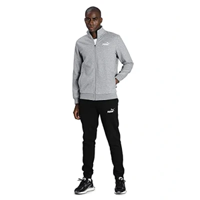 Image of PUMA Clean Sweat Suit FL Men&#039;s Tracksuit, Medium Grey Heather, S