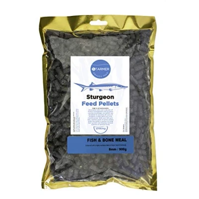 Image of STARMER aquatic feed 8mm / fish &amp; bone/sturgeon pellets 900g