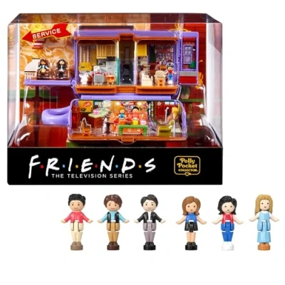 Image of Polly Pocket Playset, Friends Compact with 6 Dolls and 9 accessories, HKV74