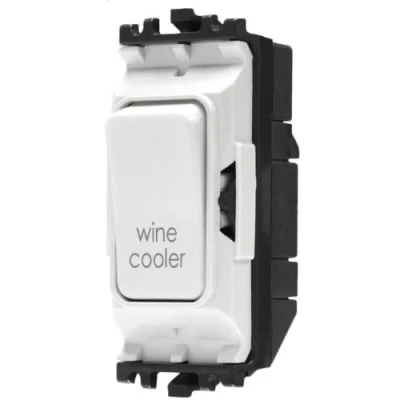 Image of MK Electric Edge 20 Amp DP 1 Way Printed Switch Module for Wine Cooler