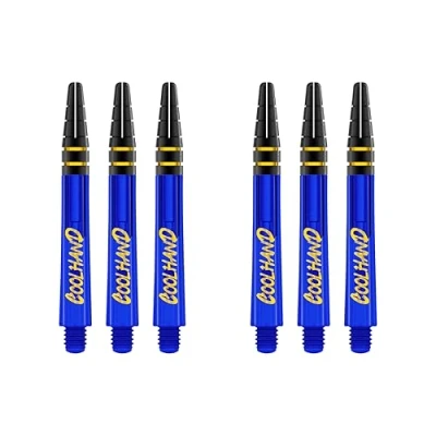 Image of RED DRAGON Luke Humphries Blue Nitrotech Medium Dart Stems (Shafts) 2 sets per pack (6 in total)