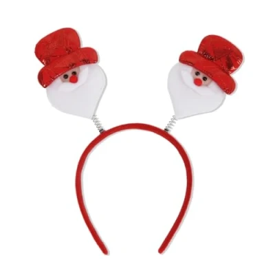 Image of Ldabrye Christmas Theme Headband Bowknot Snowman Hairhoop Party Props Accessories Festival Hairband Kids Adult Headwear