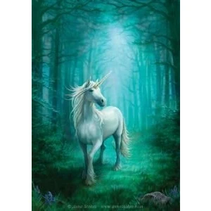 Image of Forest Unicorn Greeting Card by Anne Stokes