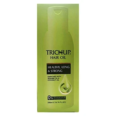 Image of TRICHUP Healthy long and strong Hair Oil with Aloe vera Neem Sesame (200ml)