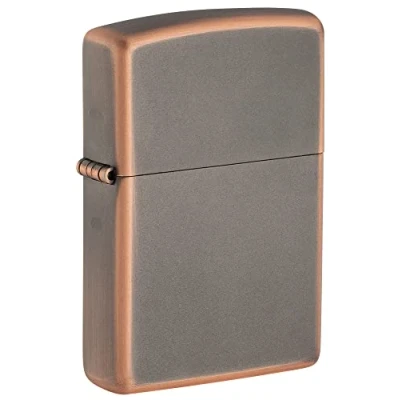 Image of Zippo, Rustic bronze, timeless and elegant design, compact lightweight, True windproof lighter, ideal for candles campfires, color, One Size