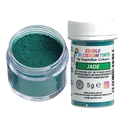 Image of Sugarflair Jade Food Colouring Powder Dust, Use on Cake Surfaces, Decorations or Colour Sugarpaste, Fondant, Icing, Chocolate, Buttercream, Royal Macarons and More! 5g