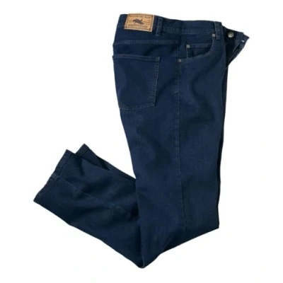 Image of ATLAS FOR MEN Dark Blue Regular Stretch Jeans W48