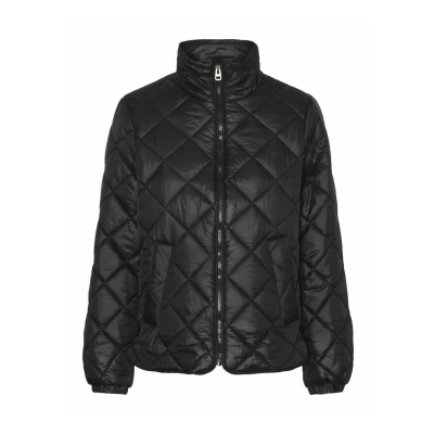 Image of VERO MODA Women&#039;s Vmskylar Boo Short Jacket Quilted, Black, XS
