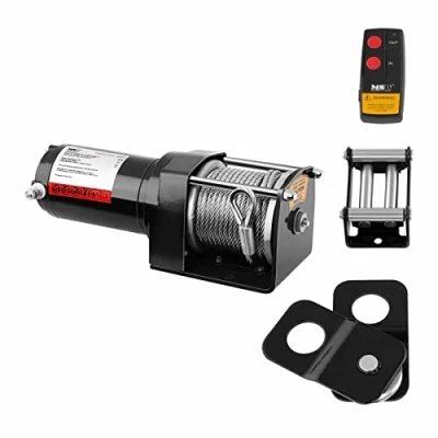 Image of MSW Electric Winch Hoist Chain PROPULLATOR 3500 B (Traction: 1.590 kg / 3.500 lbs, Permanent magnet engine, 12 m Rope length, Drum size: Ø 27 mm, Incl. Pulley)