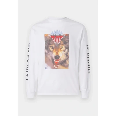 Image of Aries WOLF TEE Unisex Long sleeved top, Size: XL, White