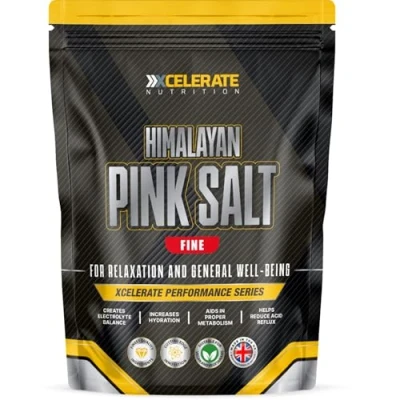 Image of Pure Pink Himalayan Salt FINE / COARSE Premium UNREFINED 100% Natural Gluten Free Vegan Vegetarian by XCelerate Nutrition (FINE, 500g)