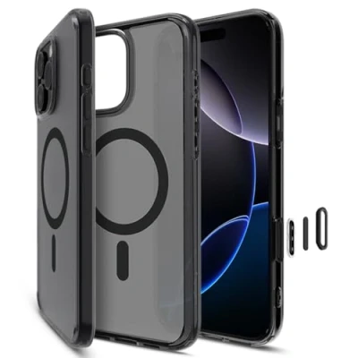 Image of Spigen Ultra Hybrid T MagFit Case for iPhone 16 Pro [Camera Control Button Covered] [MagSafe Compatible] Frost Black
