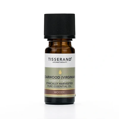 Image of Tisserand Aromatherapy ,Cedarwood Virginian Ethically Harvested Essential Oil ,Massage Oil, , Skin For Diffuser ,100% Pure 9ml