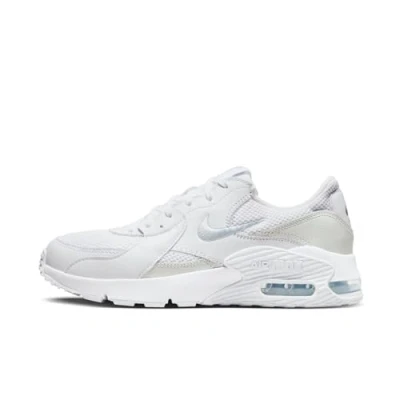 Image of NIKE Women&#039;s Air Max Excee Gymnastics Shoes, White Mtlc Platinum White, 4.5 UK