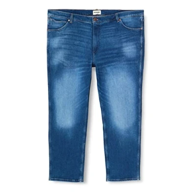 Image of Wrangler Straight leg jeans, Men&#039;s, Size: 46x34, Hard edge