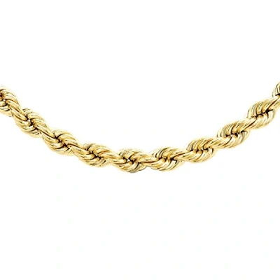 Image of Carissima Gold Women&#039;s 9ct Yellow Hollow 100 Rope Chain Necklace of Length 46cm/18&quot;