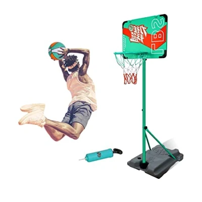 Image of Coo11 Kids Basketball Hoop and Stand, Portable Stand for Kids, Adjustable Height of Outdoor Indoor, Suitable 5 to 10 Years