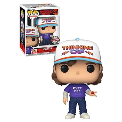 Image of Funko POP! Television Stranger Things Dustin 4.05 in Vinyl Figure GameStop Exclusive